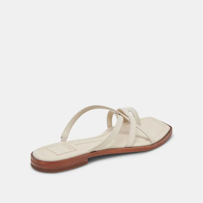 Dolce Vita Indigo Sandals Ivory Leather Women Sandals