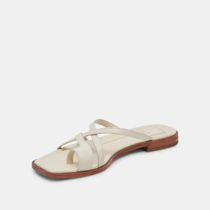 Dolce Vita Indigo Sandals Ivory Leather Women Sandals