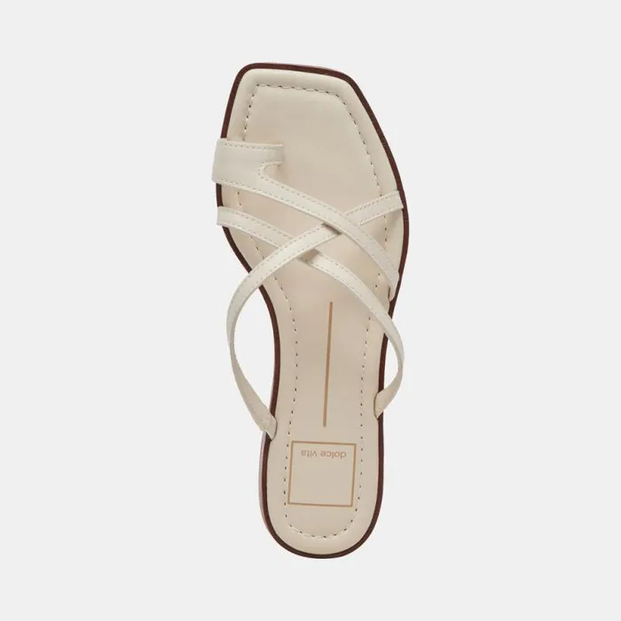 Dolce Vita Indigo Sandals Ivory Leather Women Sandals