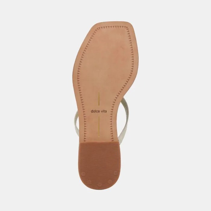 Dolce Vita Indigo Sandals Ivory Leather Women Sandals