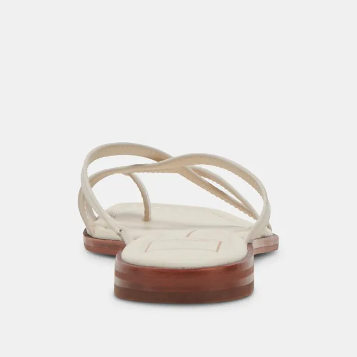 Dolce Vita Indigo Sandals Ivory Leather Women Sandals