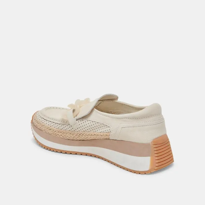 Dolce Vita Jadah Sneakers Ivory Nubuck Women Sneakers