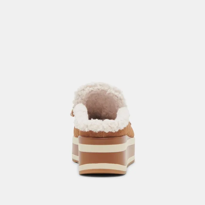 Dolce Vita Jamey Plush Sneakers Pecan Suede Women Flats and Loafers