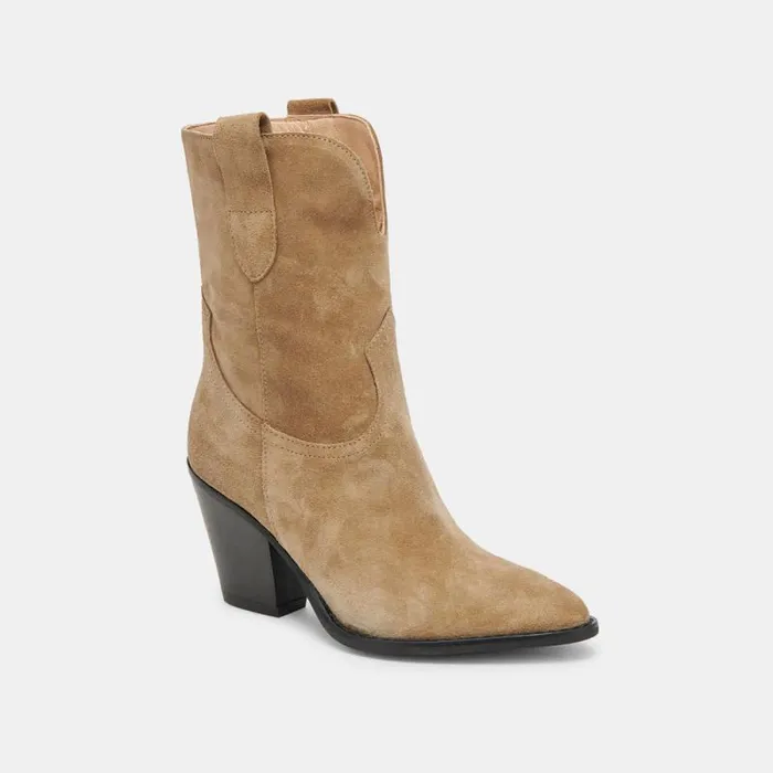 Dolce Vita Jetro Boots Khaki Suede Women Boots and Booties