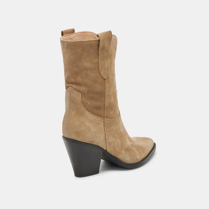 Dolce Vita Jetro Boots Khaki Suede Women Boots and Booties