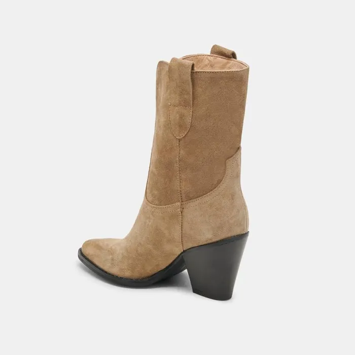 Dolce Vita Jetro Boots Khaki Suede Women Boots and Booties