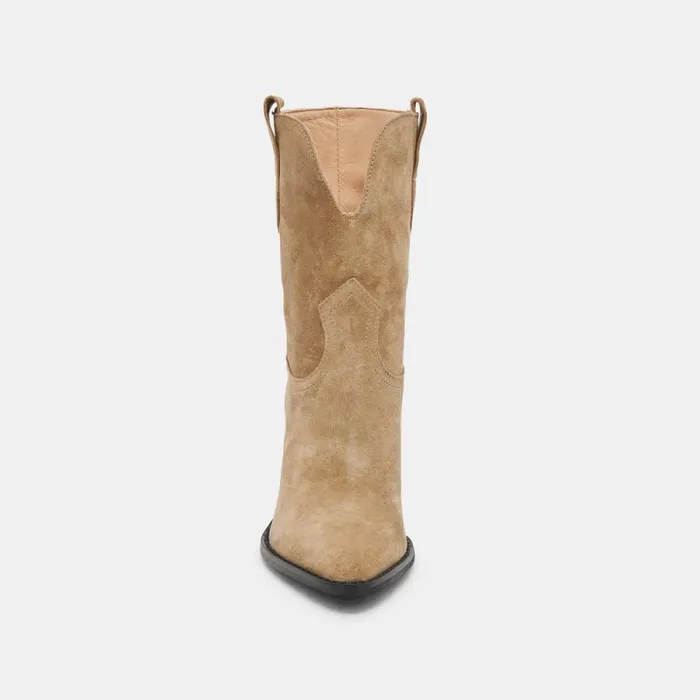 Dolce Vita Jetro Boots Khaki Suede Women Boots and Booties