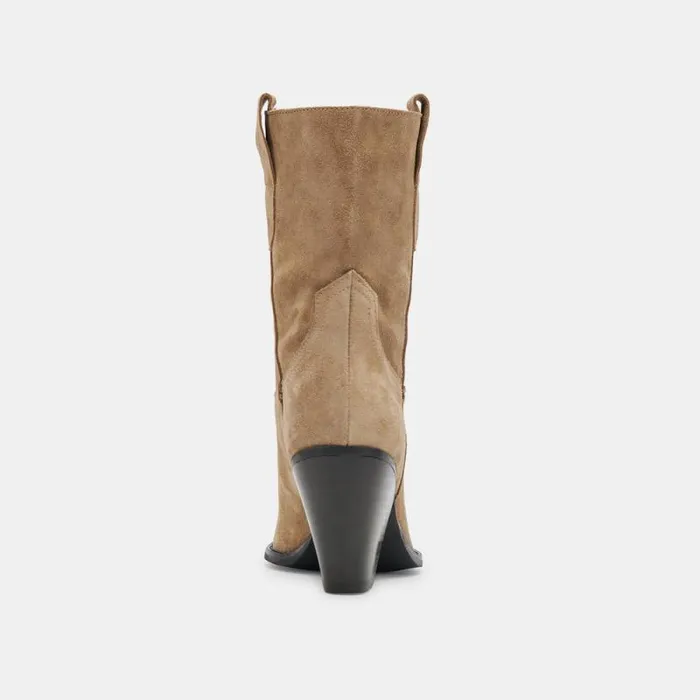 Dolce Vita Jetro Boots Khaki Suede Women Boots and Booties