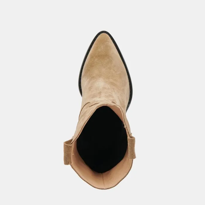 Dolce Vita Jetro Boots Khaki Suede Women Boots and Booties