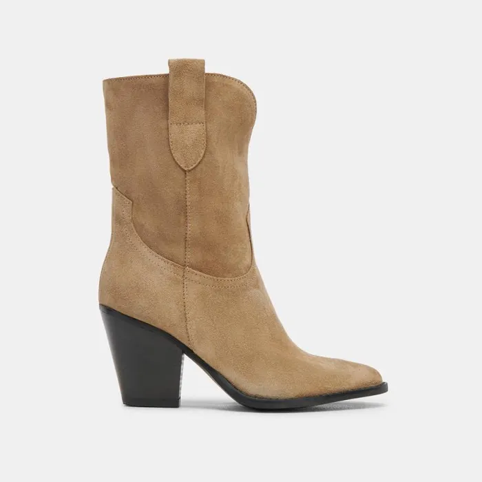 Dolce Vita Jetro Boots Khaki Suede Women Boots and Booties