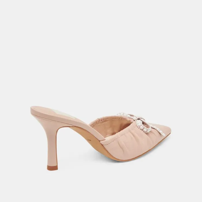 Dolce Vita Kairi Pearl Heels Blush Crinkle Patent Women Heels