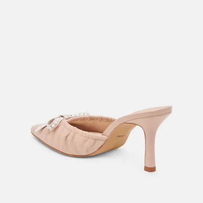 Dolce Vita Kairi Pearl Heels Blush Crinkle Patent Women Heels