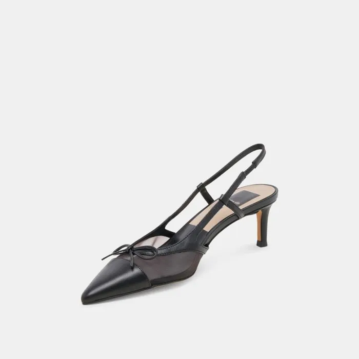 Dolce Vita Kandi Heels Onyx Mesh Women Heels
