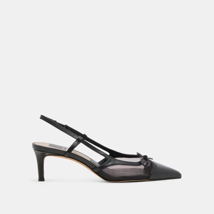 Dolce Vita Kandi Heels Onyx Mesh Women Heels