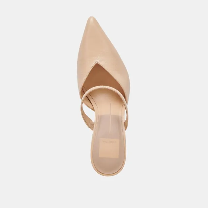 Dolce Vita Kanika Heels French Vanilla Crinkle Patent Women Heels