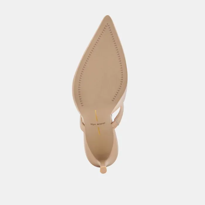 Dolce Vita Kanika Heels French Vanilla Crinkle Patent Women Heels