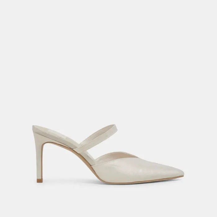 Dolce Vita Kanika Heels Ivory Satin Women Heels