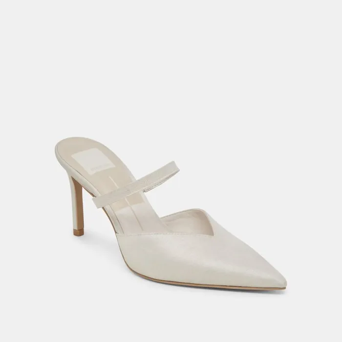 Dolce Vita Kanika Heels Ivory Satin Women Heels