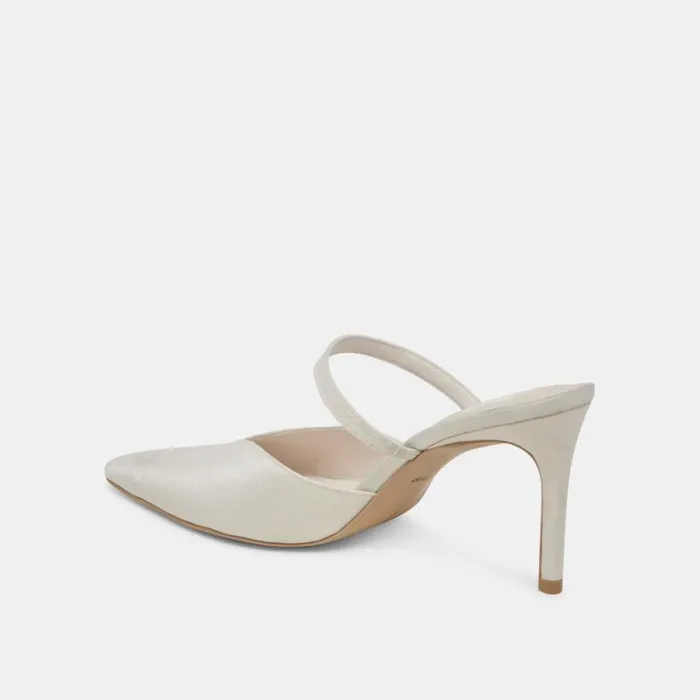 Dolce Vita Kanika Heels Ivory Satin Women Heels