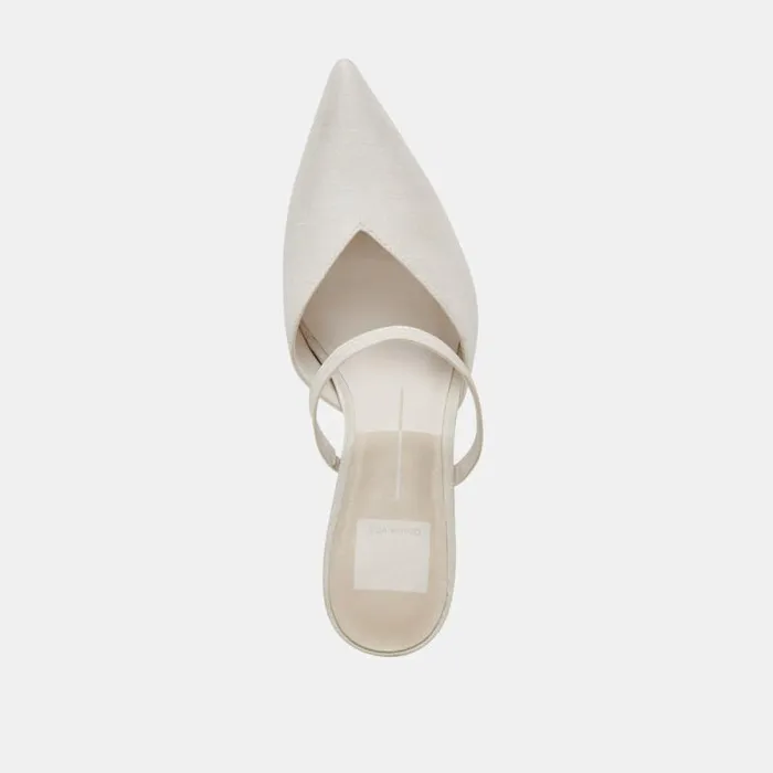 Dolce Vita Kanika Heels Ivory Satin Women Heels