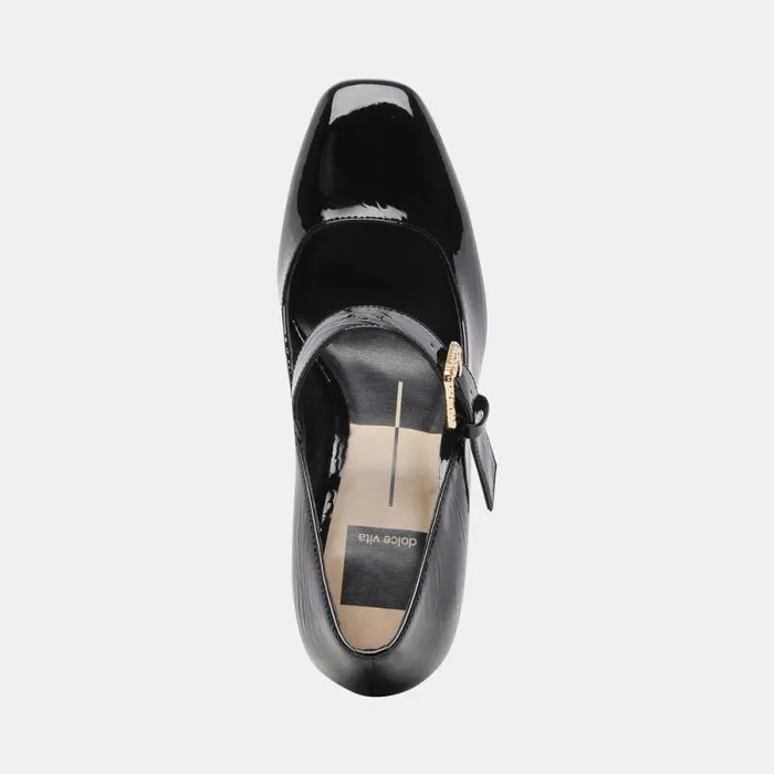 Dolce Vita Lakota Heels Midnight Crinkle Patent Women Heels