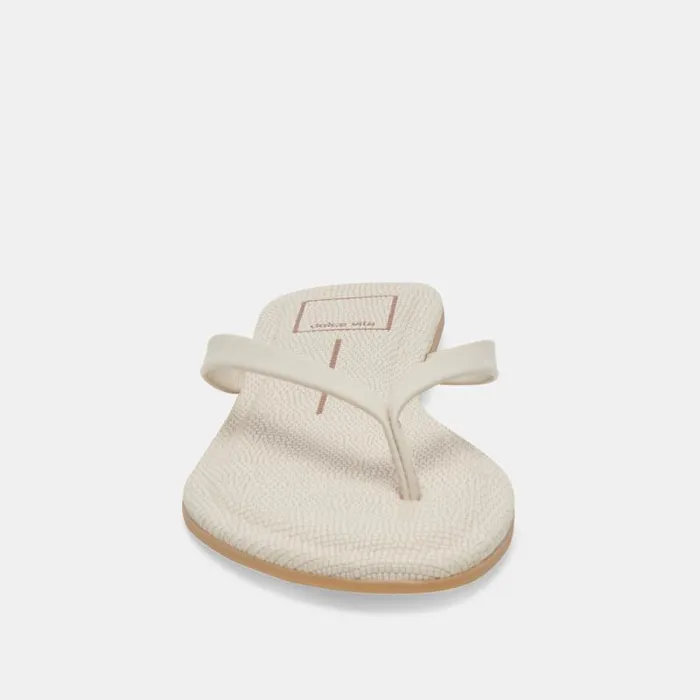 Dolce Vita Layney Sandals Ivory Leather Women Sandals