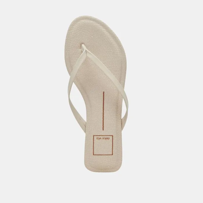 Dolce Vita Layney Sandals Ivory Leather Women Sandals