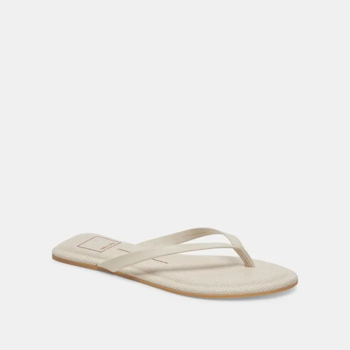 Dolce Vita Layney Sandals Ivory Leather Women Sandals