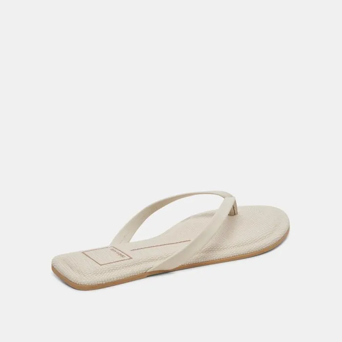 Dolce Vita Layney Sandals Ivory Leather Women Sandals