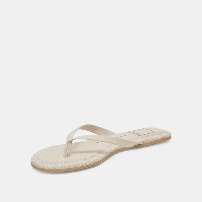 Dolce Vita Layney Sandals Ivory Leather Women Sandals