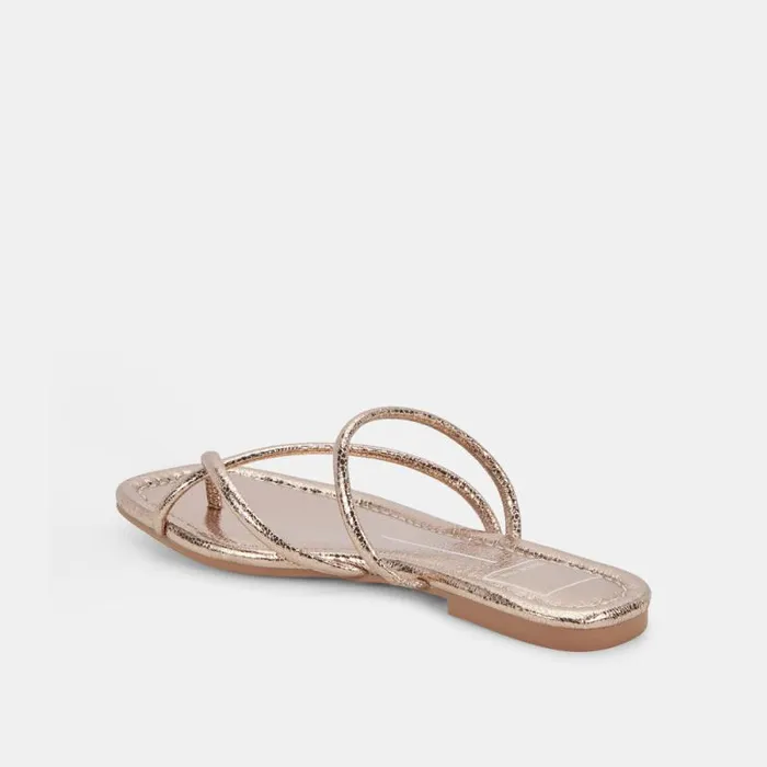 Dolce Vita Leanna Sandals Dark Gold Crackled Stella Women Sandals