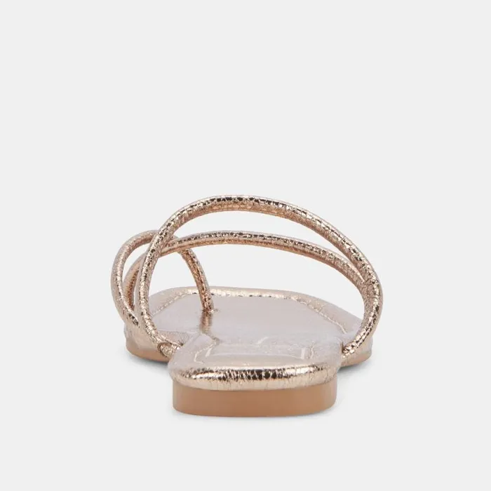 Dolce Vita Leanna Sandals Dark Gold Crackled Stella Women Sandals