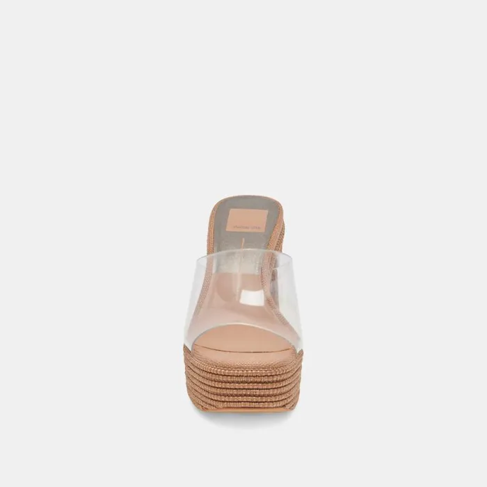Dolce Vita Lichia Heels Cocoa Vinyl Women Heels