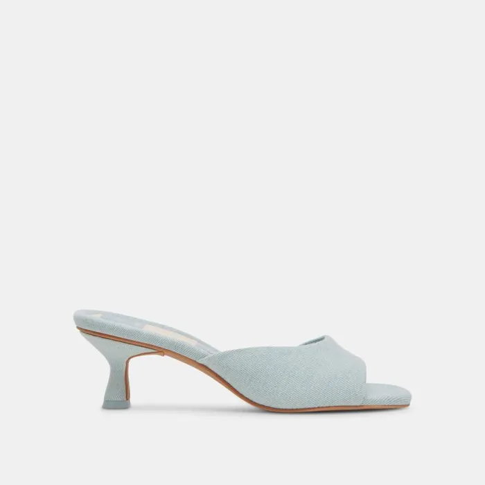 Dolce Vita Macoy Heels Light Blue Denim Women Heels