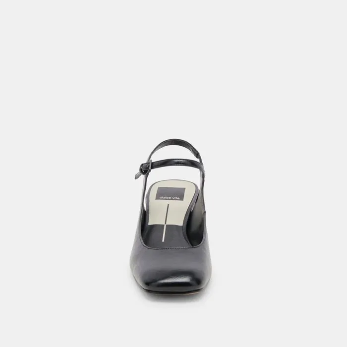 Dolce Vita Maggi Heels Midnight Crinkle Patent Women Flats and Loafers