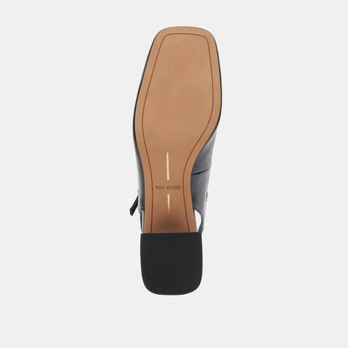 Dolce Vita Maggi Heels Midnight Crinkle Patent Women Flats and Loafers