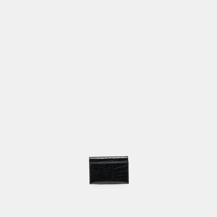 Dolce Vita Minnie Wallet Black Croco Stella Women Handbags