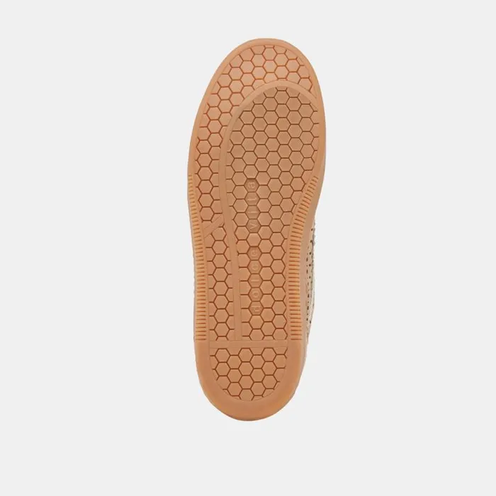 Dolce Vita Notice Eyelet Perf Sneakers Camel Suede Women Sneakers