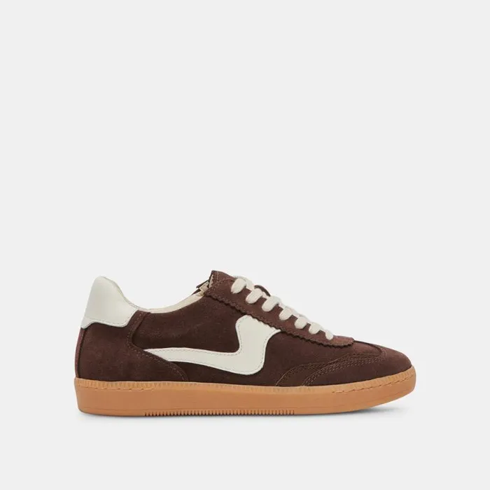 Dolce Vita Notice Sneakers Dk Brown Suede Women Sneakers
