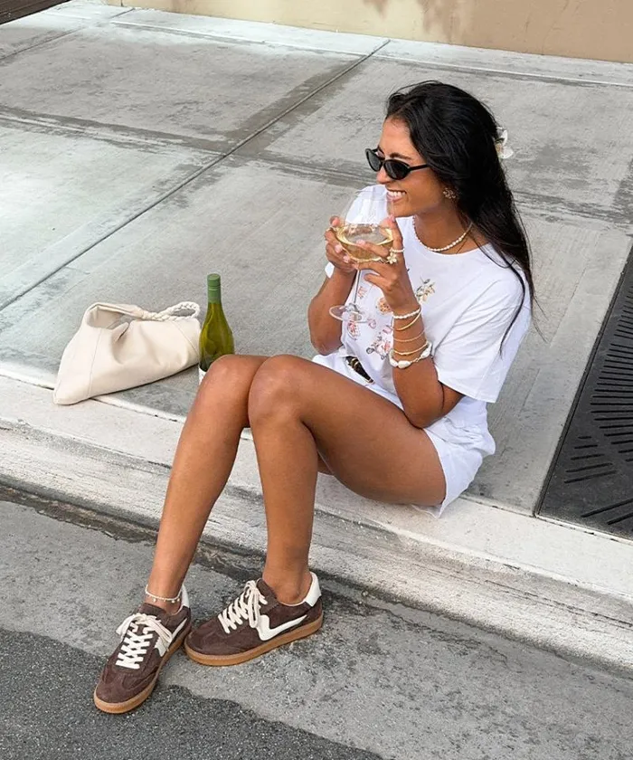 Dolce Vita Notice Sneakers Dk Brown Suede Women Sneakers