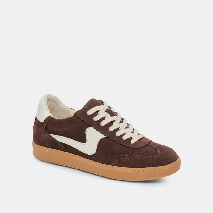 Dolce Vita Notice Sneakers Dk Brown Suede Women Sneakers