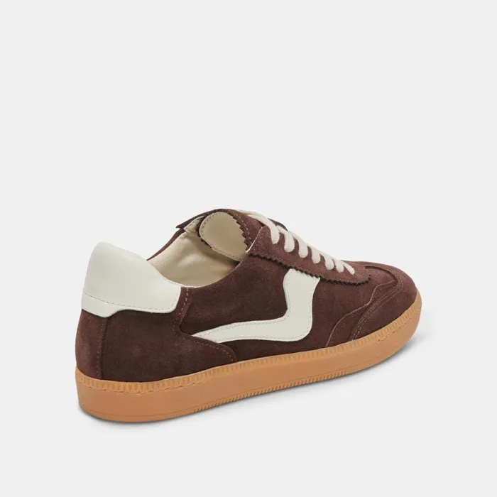 Dolce Vita Notice Sneakers Dk Brown Suede Women Sneakers