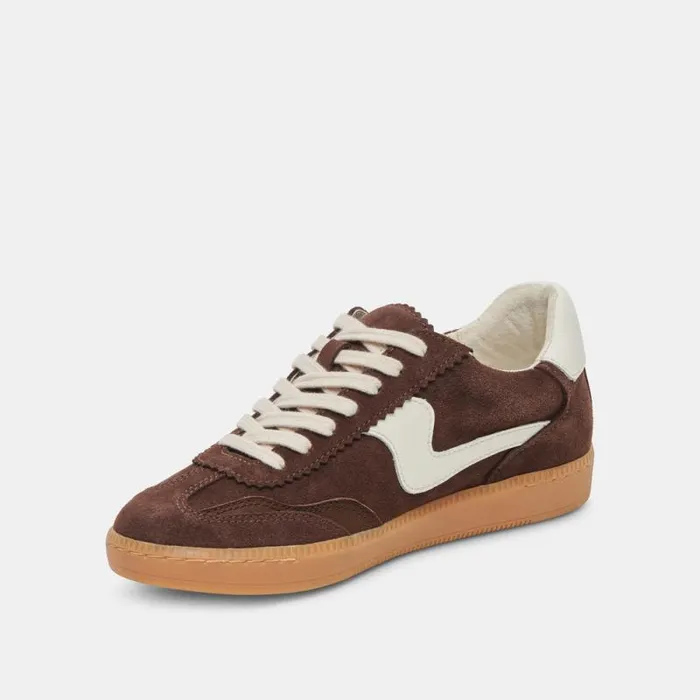 Dolce Vita Notice Sneakers Dk Brown Suede Women Sneakers