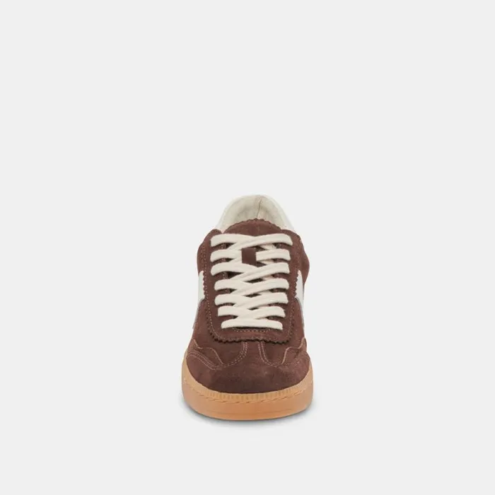 Dolce Vita Notice Sneakers Dk Brown Suede Women Sneakers
