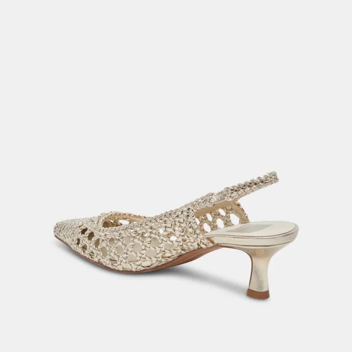 Dolce Vita Olympa Heels Light Gold Metallic Stella Women Heels