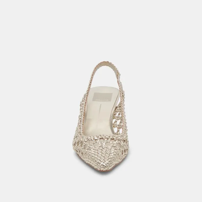 Dolce Vita Olympa Heels Light Gold Metallic Stella Women Heels