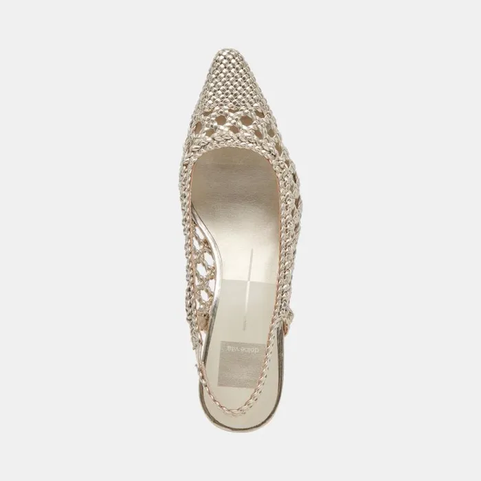 Dolce Vita Olympa Heels Light Gold Metallic Stella Women Heels