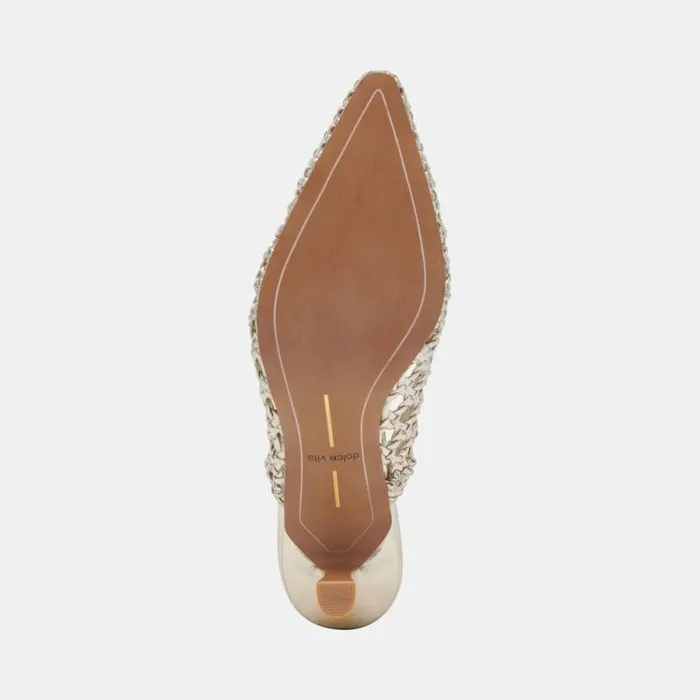 Dolce Vita Olympa Heels Light Gold Metallic Stella Women Heels