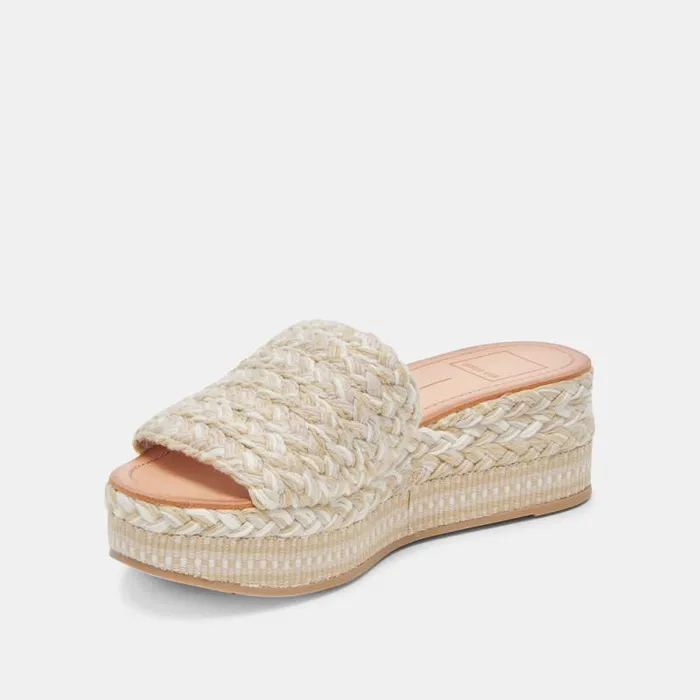 Dolce Vita Pazli Sandals Ivory Multi Woven Women Sandals