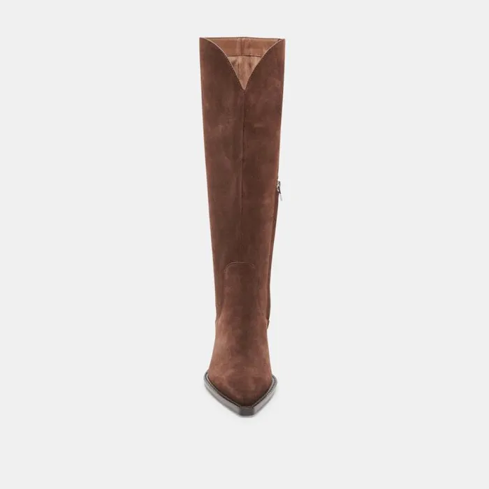 Dolce Vita Raj Boots Dk Brown Suede Women Boots and Booties